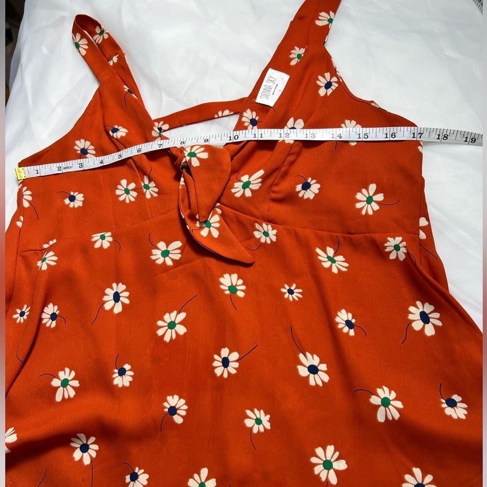 Sienna Sky Y2K Babydoll Daisy Floral Sheer Top Size Small - Picture 4 of 7
